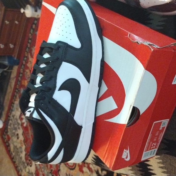 NWT Nike Panda Dunk Low Retro Size 12 - Picture 1 of 7